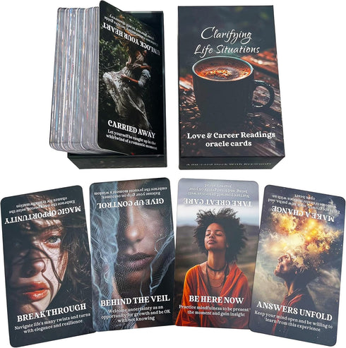 Clarifying Life Situations Oracle Cards, Love and Career Deck for Beginners, Covering Life, Love, and Spiritual Journey