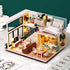 TuKIIE DIY Miniature Dollhouse Kit with Furniture - 1:24 Scale Creative Room Mini Wooden Doll House Accessories