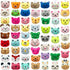 60 PCS Mini Animal Plush Toys Set - Cute Small Stuffed Toy Keychain for Party Favors and Goody Bags
