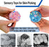 Generic 2 Picky Pad Pcs - Multicolor Fidget Pads, Fidget Toy for Skin Picking, Trichotillomania & Dermatillomania, ADHD