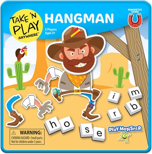 PlayMonster Take N Play Anywhere Hangman, Easy to Use, Fun on the Go Travel Game