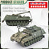 Army Tank and Army Men Toys Playset, 2pc 1:72 US Tank Models & 10pc Toy Soldiers for Boys