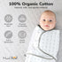 Mama Cheetah Organic Baby Swaddle Blanket, Adjustable Newborn Sleep Sacks, Easy Swaddles for Boys and Girls 0-3 Months,