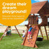 Set Swingset 2 Pack Jungle Gym Kingdom Swing for Outdoor Swing - Swing Seat Replacement Kit with Heavy Duty Chains