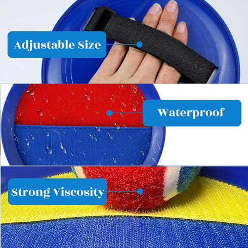 Toss and Catch Game Set - Outdoor Games with 4 Paddles, 4 Balls, and Storage Bag, Classic Beach Yard Games