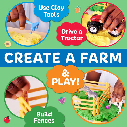 Creativity for Kids Sensory Pack: Farm - Sensory Toys for Toddlers 3-4+, Pretend Play Farm Animals Toys for Kids