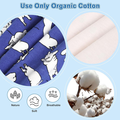 2 Packs MooMoo Baby Leakproof Diaper Pants for Boys and Girls Reusable and Absorbent Protection for Potty Training