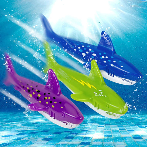 YHmall Swimming 5 Pack Underwater Diving Toys Shark Pool Torpedo Toys Throwing Torpedo Bandits Small Water Rockets