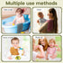 12 Set Newcotte Pcs Baby Muslin Bibs and Burp Cloths Cotton Absorbent Baby Bibs Burping Cloths for Toddler Unisex Girls