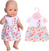 ebuddy 6 Sets Doll Clothes Outfits - for 43cm New Born Baby Dolls, 15inch Baby Dolls, American 18 inch Girl Doll