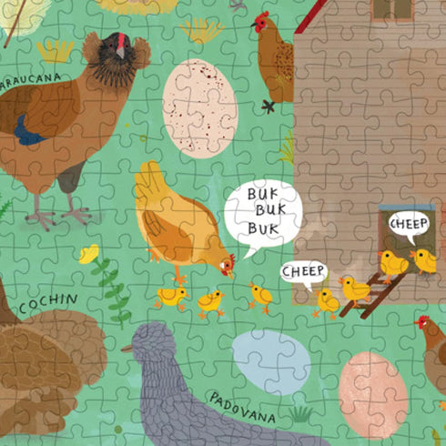 Princeton Architectural Press Chickenology 1000 Piece Puzzle