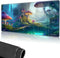 MTG Playmat for Card Game, Stitched Magic Zone, 24x14 inches Non-Slip Silicone Bottom Battle Mat-Forest Mushroom