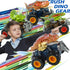Oriate T-rex Dinosaur Toy Cars for Kids 3-8, Friction Powered Monster Truck, Push n Go Car