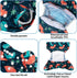 6pcs 1 ALVABABY Cloth Diaper Covers & Wet Dry Bag, Washable Reusable Diaper Shell for Prefold with Multi-Functional Bag