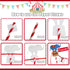 Circus Two Birthday Cake Topper, Circus Theme Second Birthday Photo Booth Props Cake Decorations