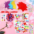24 Pack Fancy Land Valentine's Day Craft Kits Foam Valentine Monster Ornament Decoration for Kids Classroom Home Fun