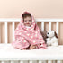 30''X40'' Cozy CREVENT Fluffy Warm Fleece Baby Crib Blanket for Unisex Infant Toddler Crib Cot Stroller (Coral Red