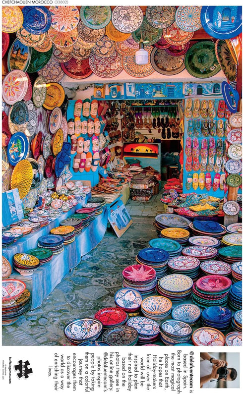 Buffalo Games - Miguel Angel - 500 Piece Jigsaw Puzzle for Adults - Chefchaouen Morocco - Perfect for Game Nights