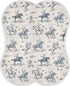 Muslin Burp Cloths for Baby Boys and Girls - 2-Pack Ultra Absorbent