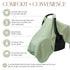 Set (Pack 10) Baby Car Seat Cover and Baby Burp Cloths of Bundled by Comfy Cubs