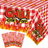 3Pcs Chili Cook Off Tablecloth - 87x51In Plastic Table Covers for Mexican Chili Buffet Baby Shower Party
