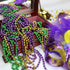 GIFTEXPRESS 12 pcs Mardi Gras Beads, 33" Multi Colors Necklaces Bundle, Metallic Colors in Gold, Green, Purple