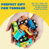 JOYIN 12-Piece Mini Construction Car Set, Plastic Non-Riding Toy Vehicle for Imaginative Play and Parties
