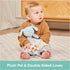 GUND Baby Sustainably Soft Puppy Lovey, Stuffed Animal Plush Blanket Made from 100% Recycled Materials, for Babies and Newborns, Blue/Cream, 10”