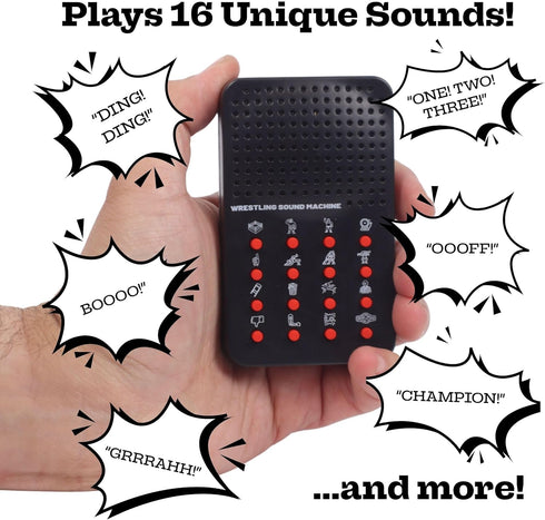 16 6,8,12 Wrestling Sound Machine - Wrestling & Announcer Phrases for Wrestling Toys Interactive Wrestling Noise
