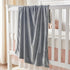 KMUSET Kids Blanket for Boys Girls, 30x40 inches, Soft Cozy Fuzzy Swaddle Throw Blanket for Crib Stroller, Grey