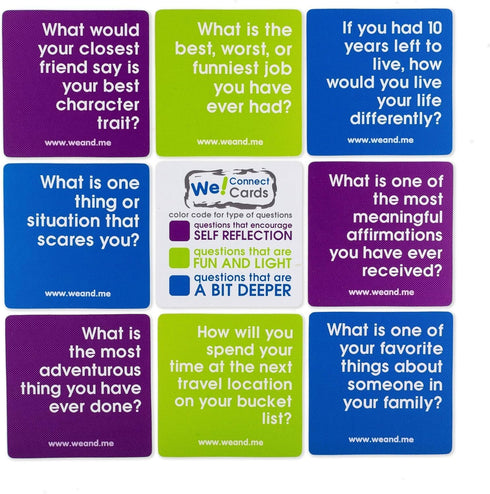 Connect Cards - Icebreaker Conversation Starter Games | Team Building Games for Work | Group Games for Adults (60 Cards)
