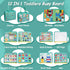 3-6 Years-10 Pages-32 3 Montessori Busy Board - Sensory Learning Toys for Toddlers Activities, Airplane Car Travel