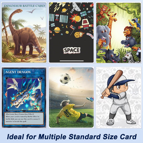 500 Counts Card Sleeves for Trading Cards, Soft Penny Card Sleeves Clear Plastic Card Protectors Fit for Baseball Card