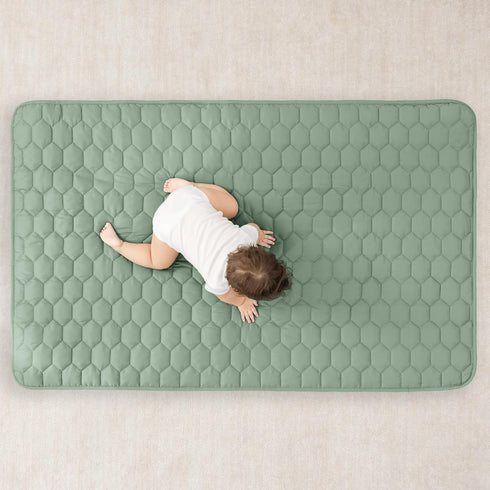 36 60 inches Comfy Cubs Rectangle Kids Play Mat - Small x Soft Quilted Baby Floor Mat with Non-Slip Bottom - Plush