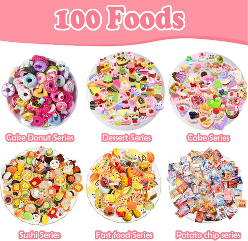 150Pcs Miniature Food Drinks Bottles Dollhouse Accessories 1:12 Mini Toy Set for Pretend Kitchen Play