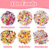 150Pcs Miniature Food Drinks Bottles Dollhouse Accessories 1:12 Mini Toy Set for Pretend Kitchen Play