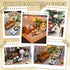 Flever DIY Miniature House Kit, Tiny Home Kit with LED Light, Mini House Build Craft Kits for Adults and Teens, Home