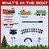 Set, Sets 3 4 4-8 Christmas Train Christmas Decorations Indoor, Train Toys with Light & Sound & Smog, Hanging Christmas