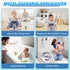 6 Mostop Baby Bath Seat for Babies Months & Up - Non-Slip Infant Bathtub Chair with Suction Cups - Sit Up Bath Seat