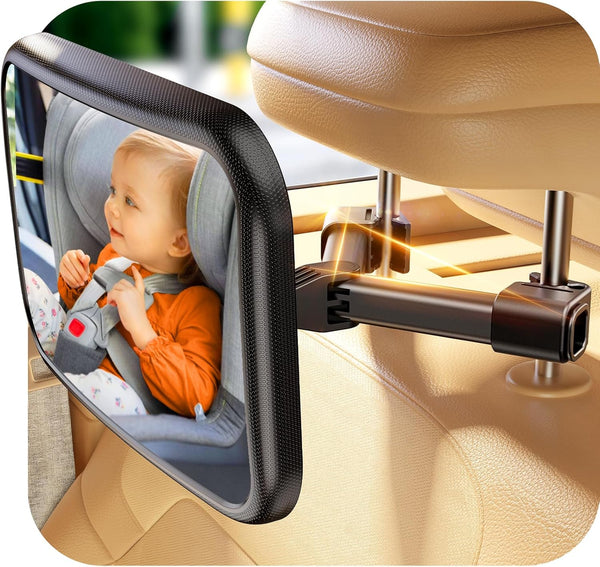 Baby Car Mirror for Baby Hook Clip Design Never Shake Baby Mirror