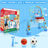 1 12-18 Toys for Year Old Boy - Toddler Basketball Hoop & Soccer Goal & Baseball Activity Center with Light Sound