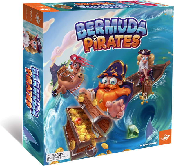 FoxMind Bermuda Pirates Magnetic Board Game for Kids, Captivating Pirate Adventure