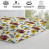 Highland Cows Boho Sunflowers Changing Pad Cover, Cute Yak Floral Diaper Sheets, Soft Breathable Stretchy Mats 32''x16''
