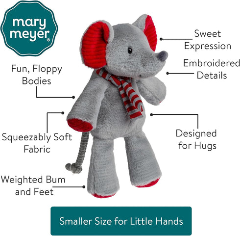 Mary Meyer 9-Inches Stuffed Animal Marshmallow Zoo Soft Toy, Junior Mistletoe Mouse