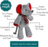 Mary Meyer 9-Inches Stuffed Animal Marshmallow Zoo Soft Toy, Junior Mistletoe Mouse