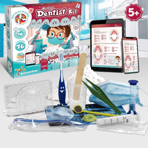 Science4you 10 Set 5+ Dentist Kit for Kids - Dentist Toys for Kids + Doctors Kit with Activities, Doctor with Dentist