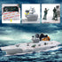 18 Inches deAO Aircraft Carrier Toy with Scale Model Warplanes Warships Military Vehicles Battleship Helicopter Planes