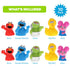 Sesame Street 10 Piece Finger Puppet Set - Educational Bath Toys, Party Favors, Floating Pool Toys, Playtime