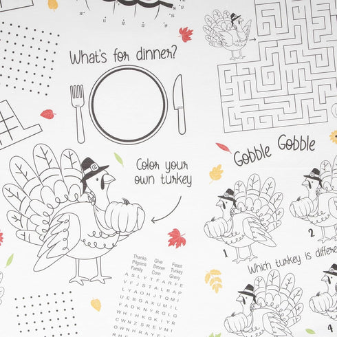 Paper Activity Happy Thanksgiving Tablecover