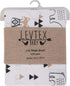100% Levtex Baby - Bailey Bear Crib Fitted Sheet - Fits Standard Crib and Toddler Mattress - Tossed Bear, Fox and Deer